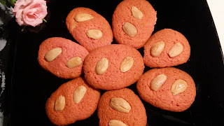 Galletas de jengibre y tuno indio con almendras, la receta