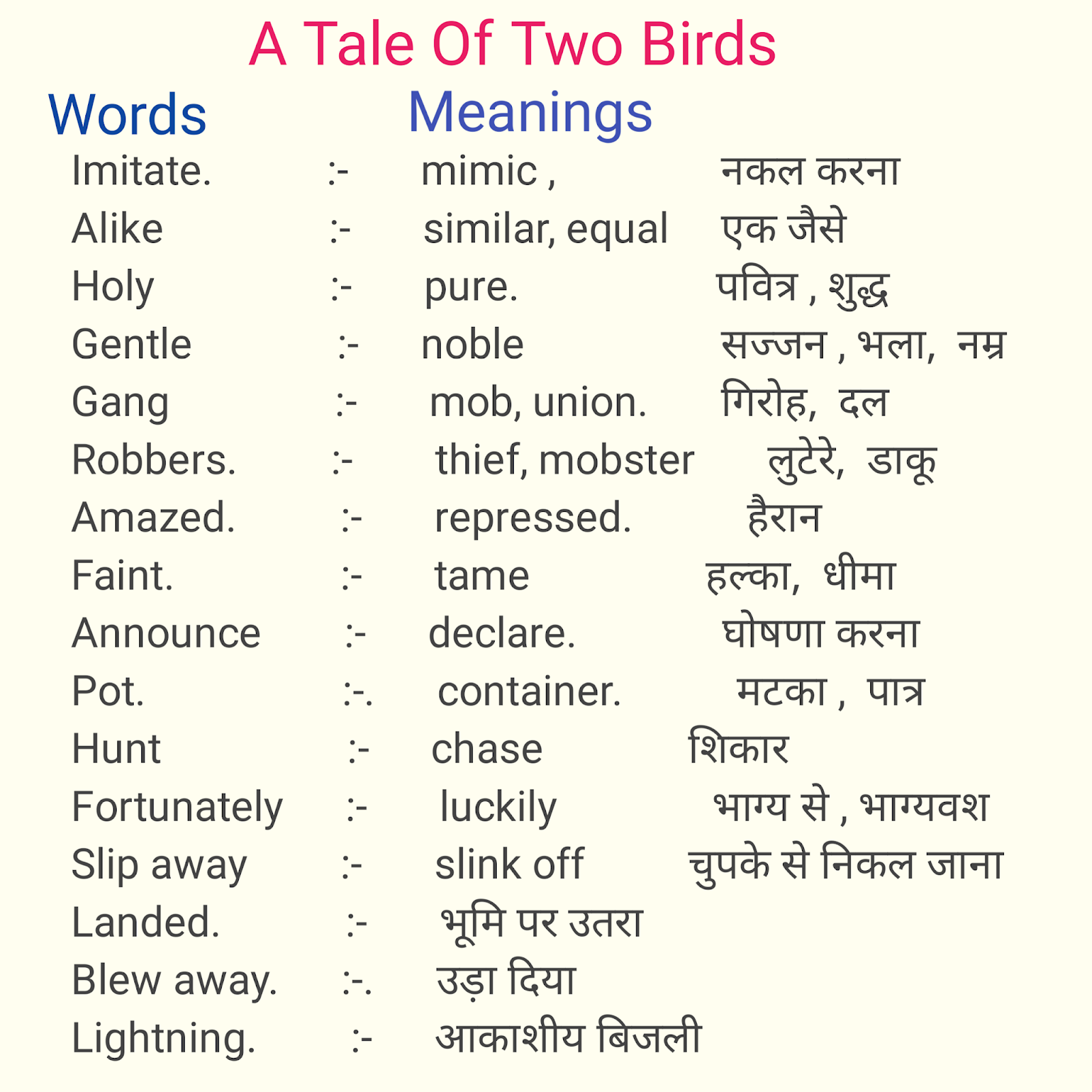 class-6-english-chapter-1-question-answer-a-tale-of-two-birds