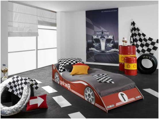 Formel-1-Bett-Design-Motive-Jungen-Zimmer