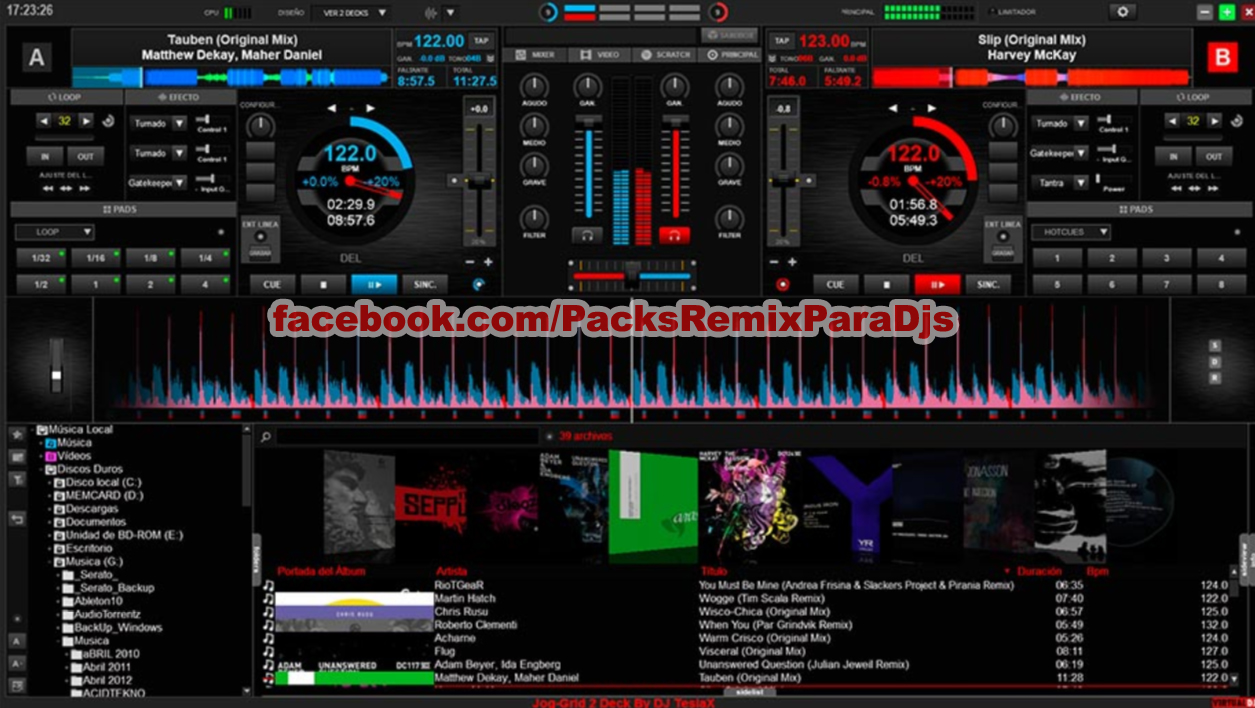Skin Virtual Dj 8 New 24 Decks By Dj TeslaX Pack Remix Para Djs
