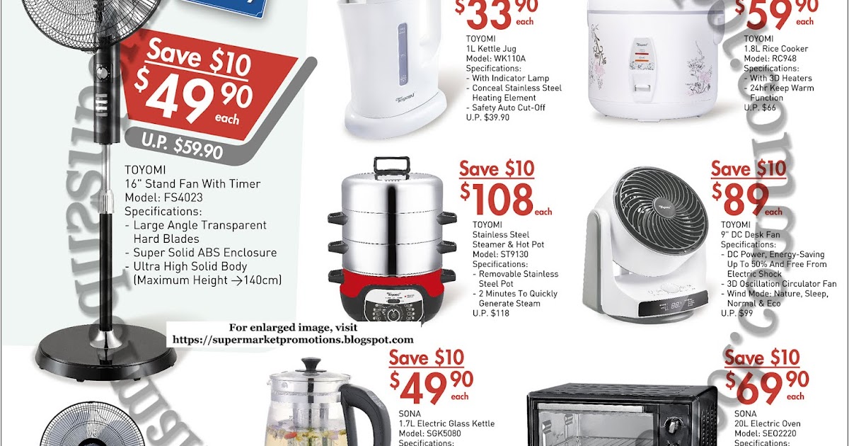 NTUC FairPrice Electrical Appliances Promotion 04 17 July 2019
