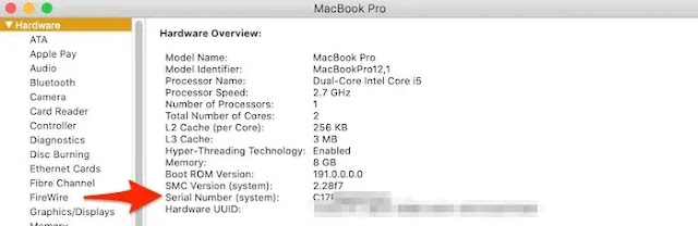 Cara Cek Serial Number Macbook Cara Cek Serial Number Macbook