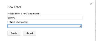 gmail new label