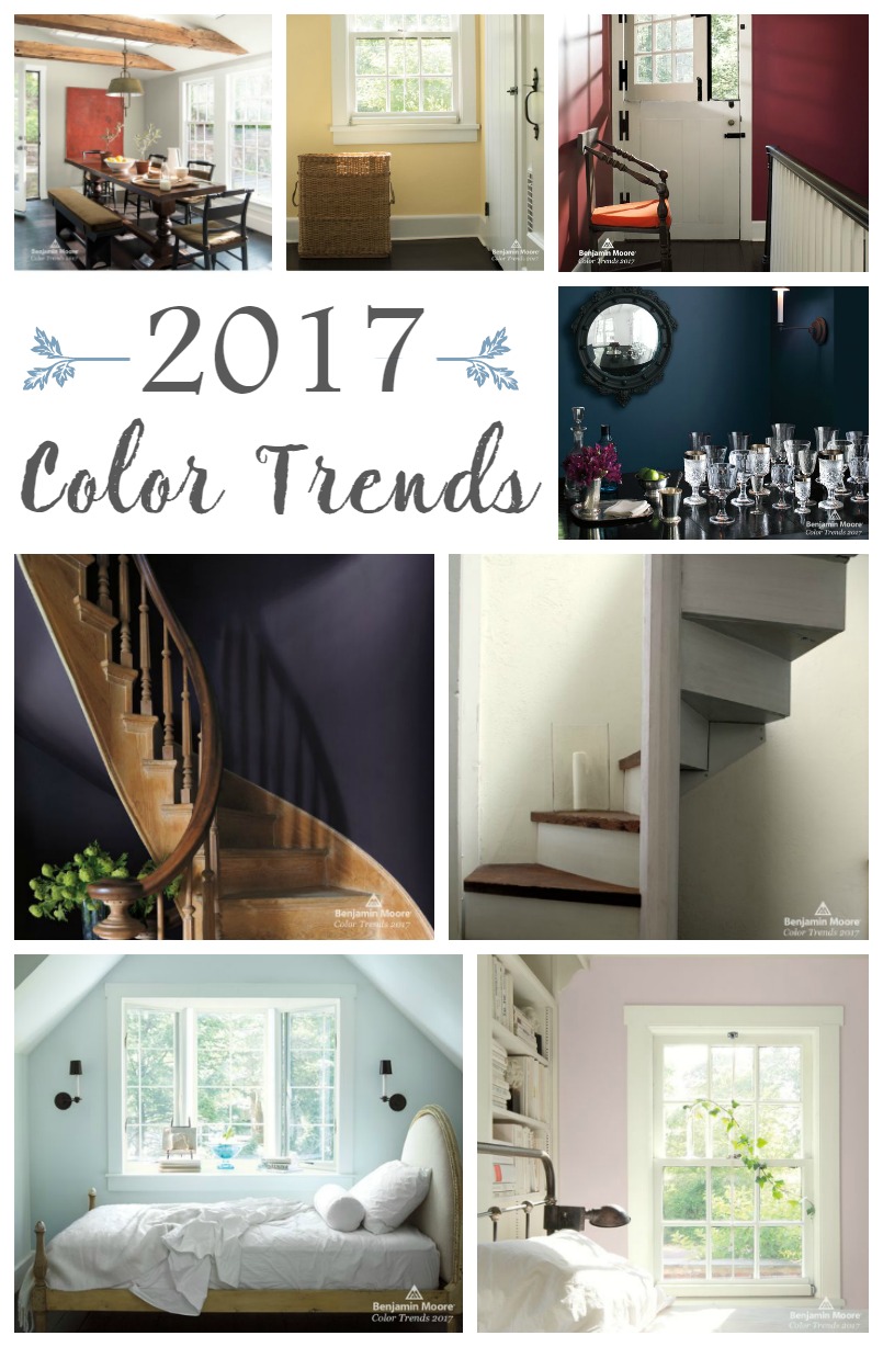 Benjamin Moore 2017 Color Trends And Of The Year Postcards Gorgeous Palette Of Colors In The 2017 Paint Color Trends From Benjamin Moore