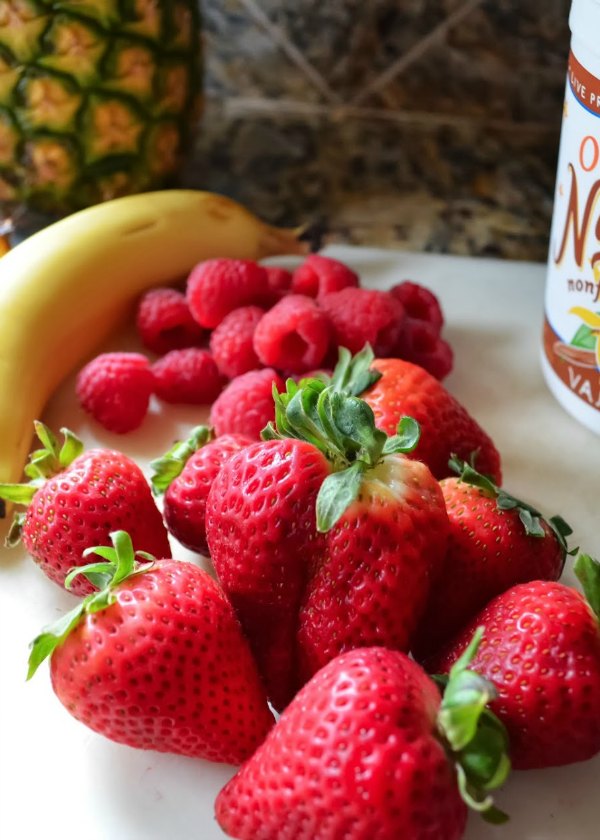Pineapple Strawberry Raspberry Smoothie Recipe Serena Bakes Simply From Scratch