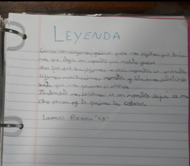 La Biblio del Sanfra Lourdes nos regala su Leyenda...