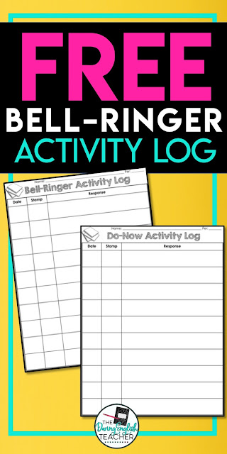 An effective bell ringer routine for the secondary ELA classroom