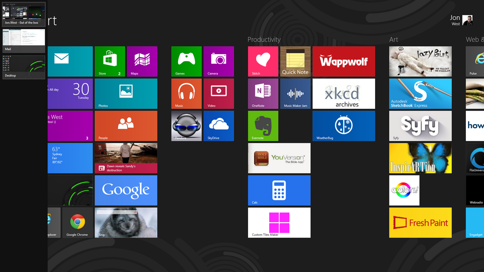 APPS: The Adventures of making a showcase app for Windows 8 UI ~ jon.west.0