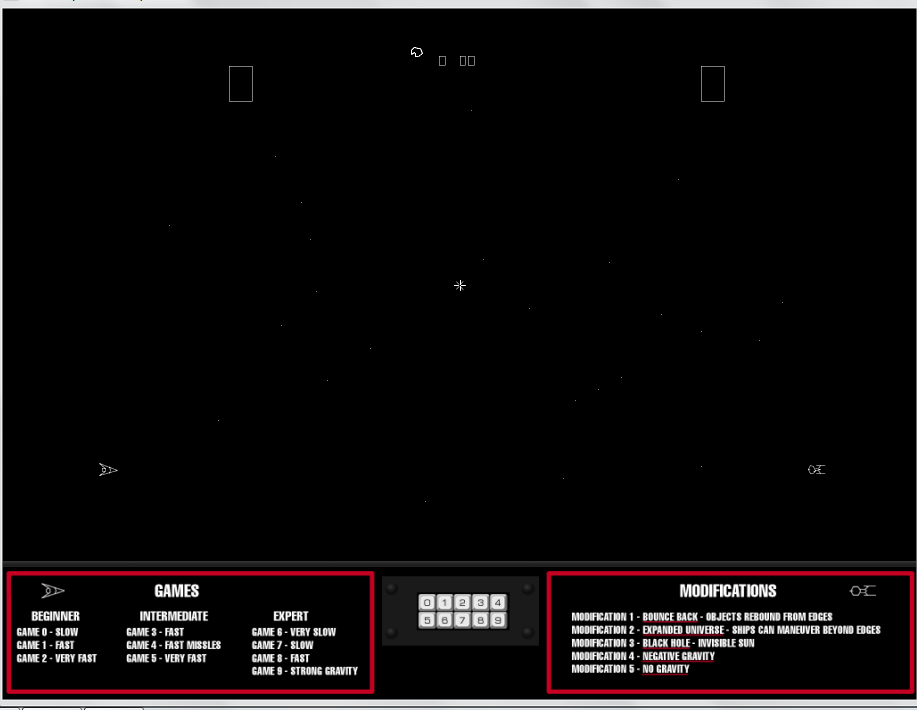 Space War Arcade Game