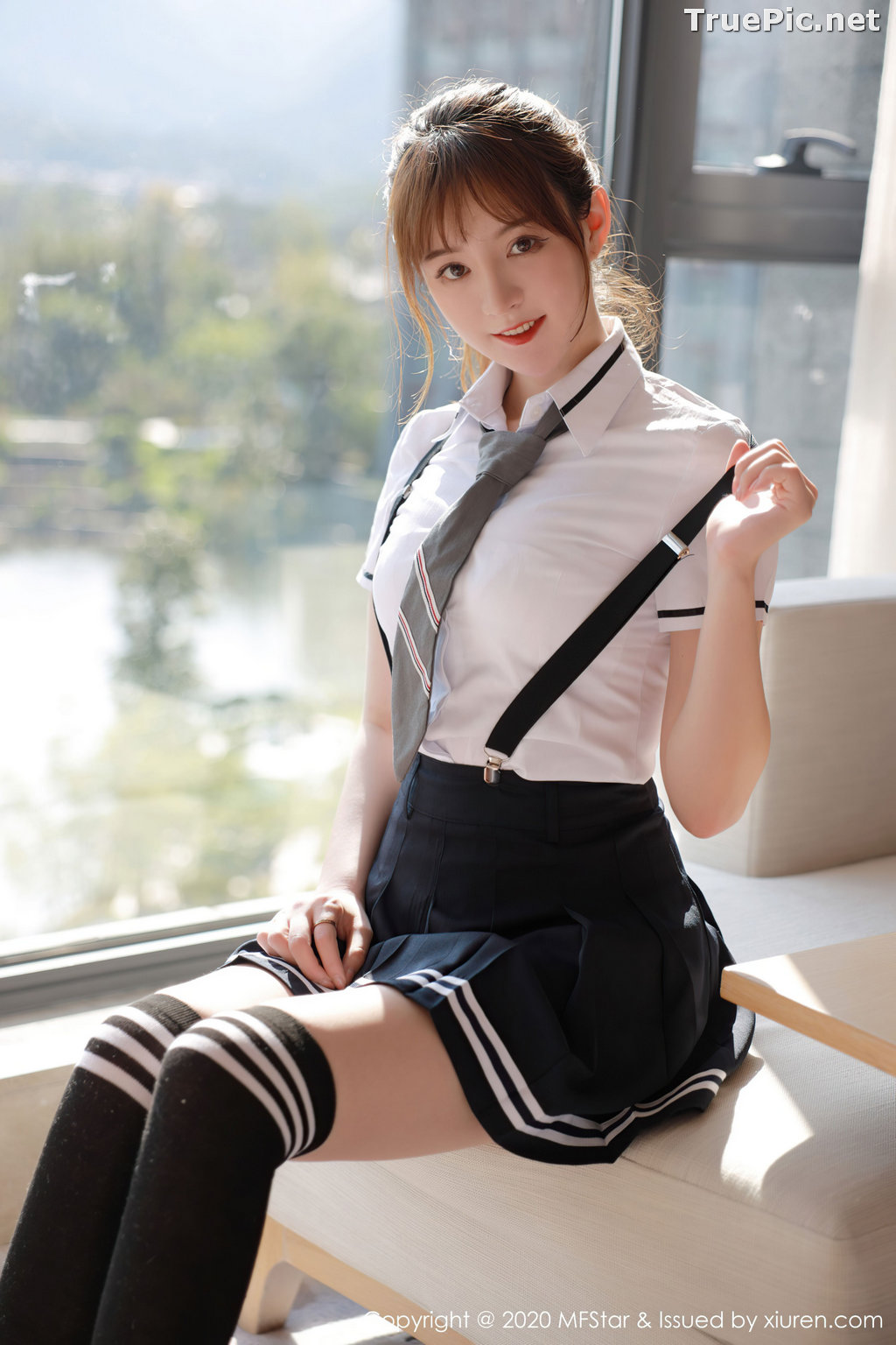 Image MFStar Vol.390 - Chinese Model - yoo优优 - Sexy Student Uniform - TruePic.net - Picture-35