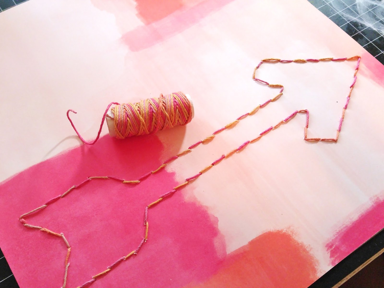 RWKrafts Arrow String Art Layout rwkrafts-arrow-string-art-layout