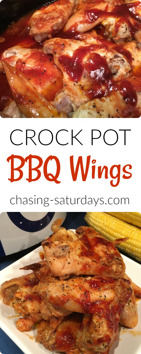 Chasing Saturdays: Crock Pot BBQ Chicken Wings