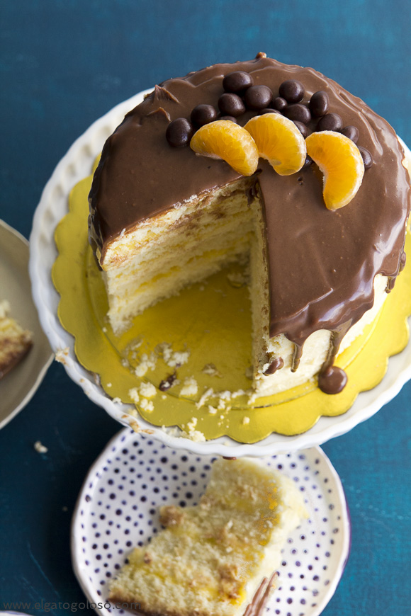 El gato goloso: Citrus Leyer Chiffon Cake