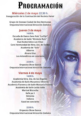 PROGRAMA DE LA FERIA DE DOS HERMANAS 2018 - DÍAS 2 AL 4 DE MAYO PROGRAMA DE LA FERIA DE DOS HERMANAS 2018 - DÍAS 2 AL 4 DE MAYO