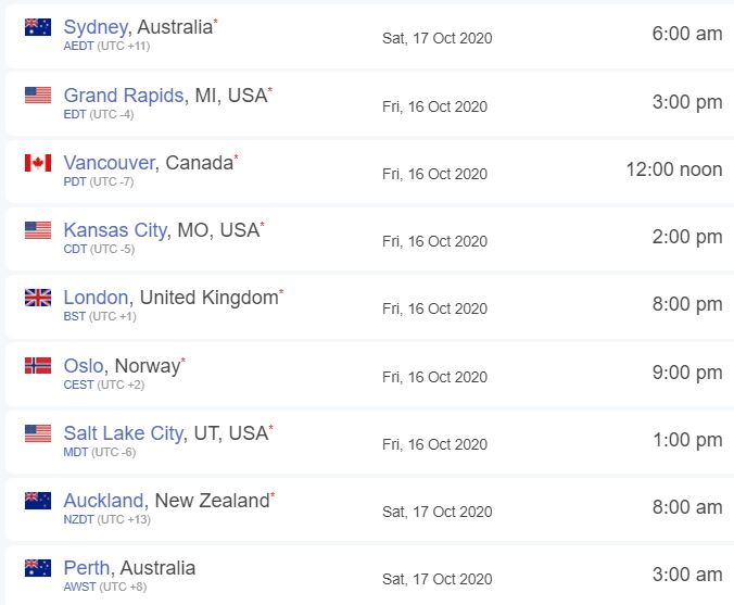 Chookyblue........ zoom time zones