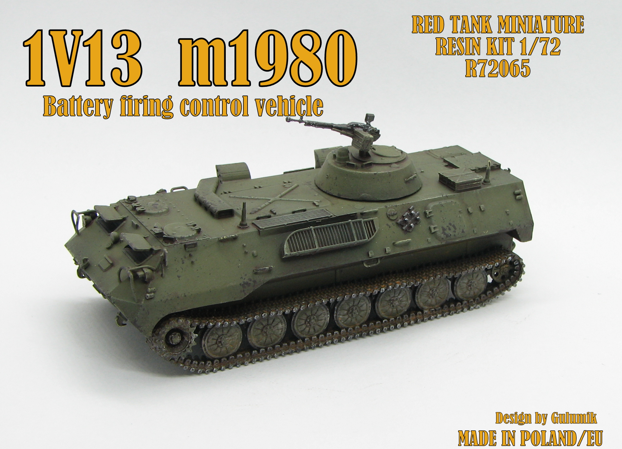 Gulumik Military Models 1V13 m1980 1/72 RESIN KIT RED TANK MINIATURE R72065