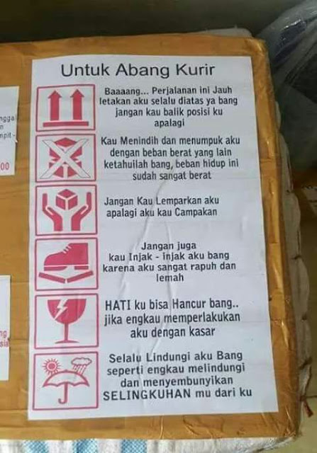 Berniat Mengirimkan Barang? Pesan untuk Kurir Ini Dijamin Bikin Melotot! Berniat Mengirimkan Barang? Pesan untuk Kurir Ini Dijamin Bikin Melotot!