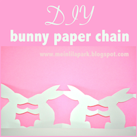free printable bunny chain garland