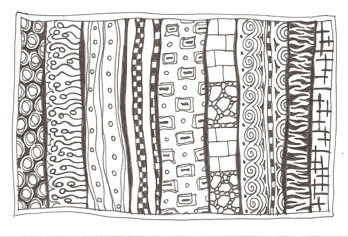 Art Beneath the Cottonwoods Graffiti, Zentangle and Collage