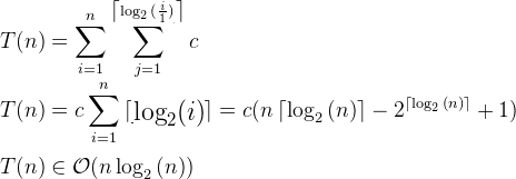 Algorithms Orbit: Logarithmic Summations and Discrete Loops - Ceiling ...