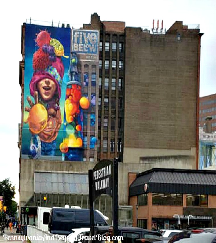 Pennsylvania Beyond Travel Blog Five Below Wall Mural Street Art In Philadelphia