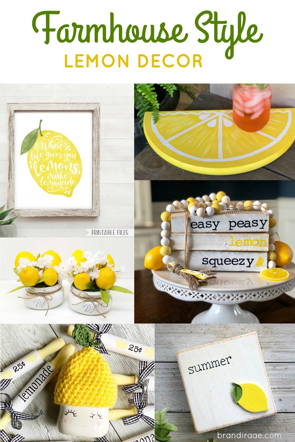 Brandi Raae Farmhouse Style Lemon Decor