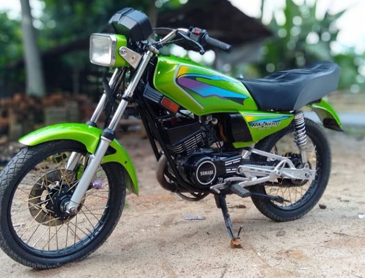 Foto Rx King Modifikasi Versi Standar Warna Hijau Botol