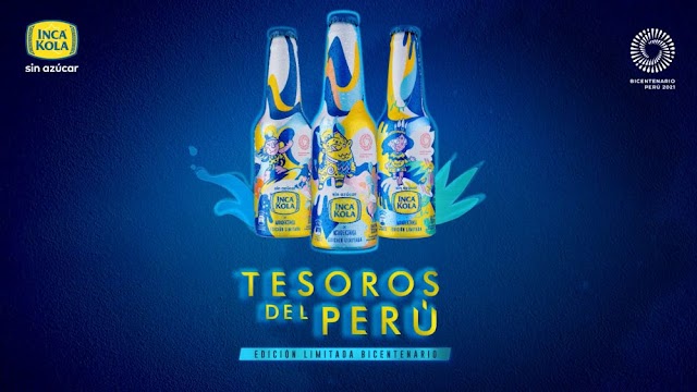 Inca Kola presenta su colección de botellas de aluminio Bicentenario Perú 2021