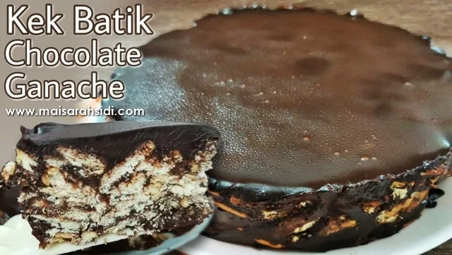 kek batik chocolate ganache