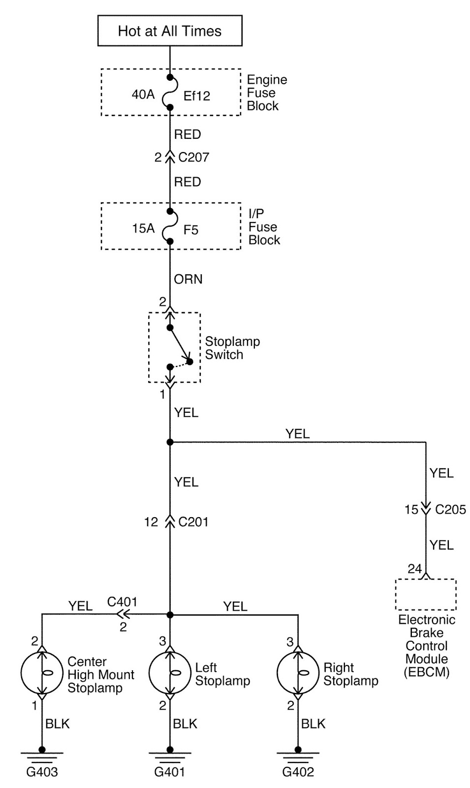 Automotive Lighting System Circuit