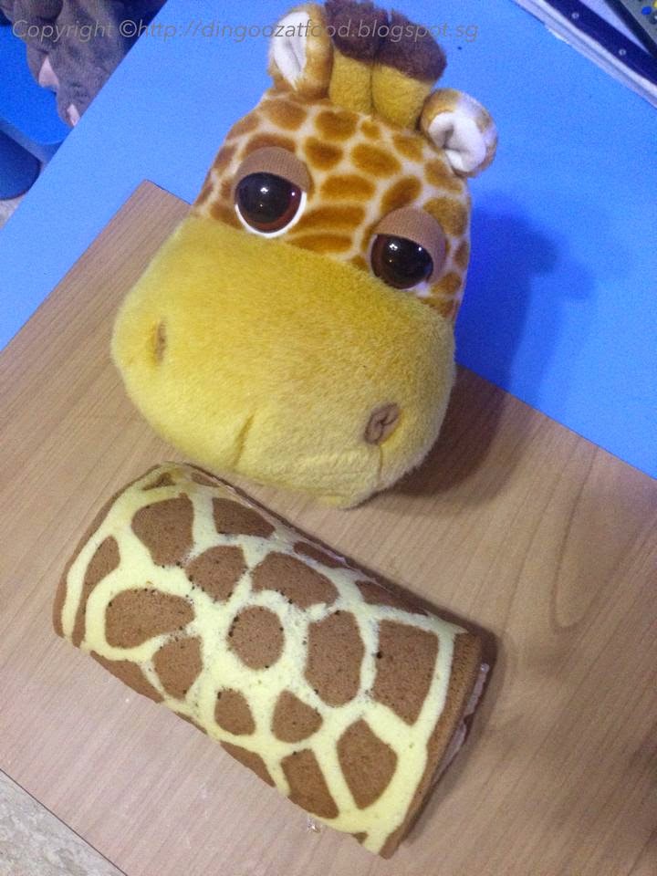 Miki's Food Archives Chocolate Swiss Roll (Giraffe Pattern) with