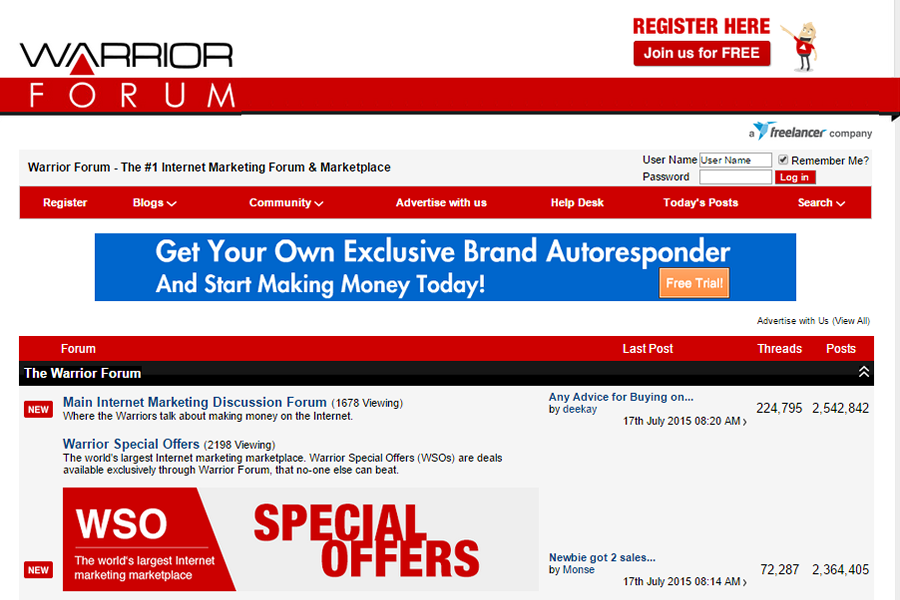 Warrior Forum Warrior Forum