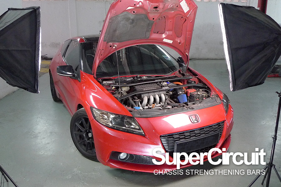 Supercircuit Chassis Strengthening Bars Honda Cr Z Front Strut Bar Front Engine Compartment Brace