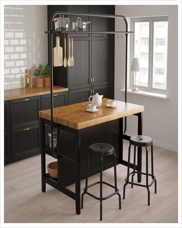 Small Kitchen Island With Seating Ikea Kitchen island with x shelf
