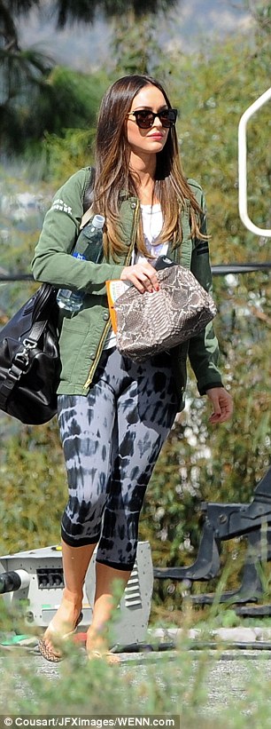 Megan Fox Wearing Capri Legging