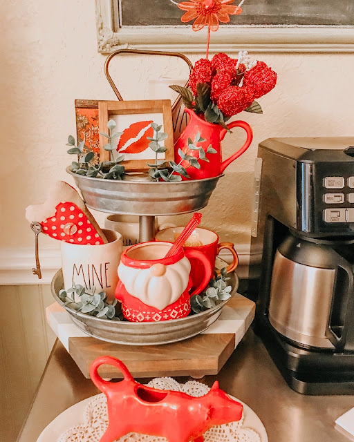 Clover House Farmhouse Valentine's Day Coffee Bar