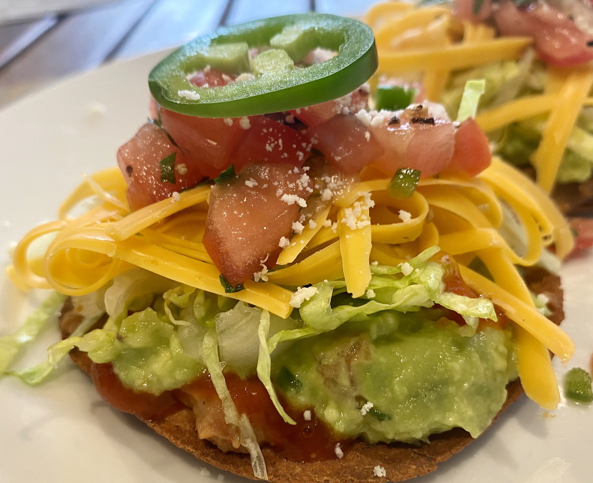 GREAT EATS HAWAII LOW CARB BEAN AND AVOCADO TOSTADAS
