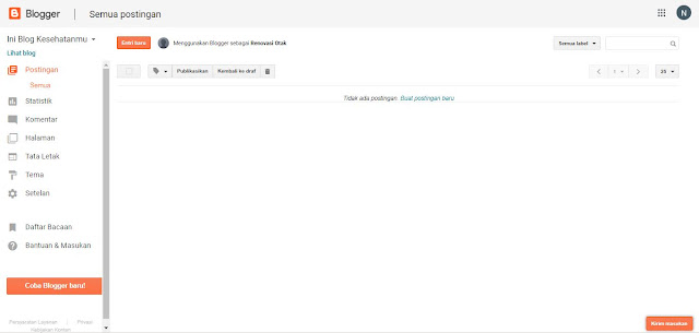 cara membuat blog dengan mudah