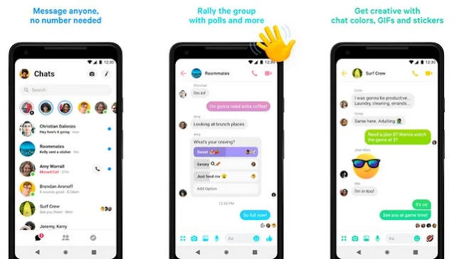 Messenger - أفضل تطبيقات لإجراء مكالمات مجانية للاندرويد