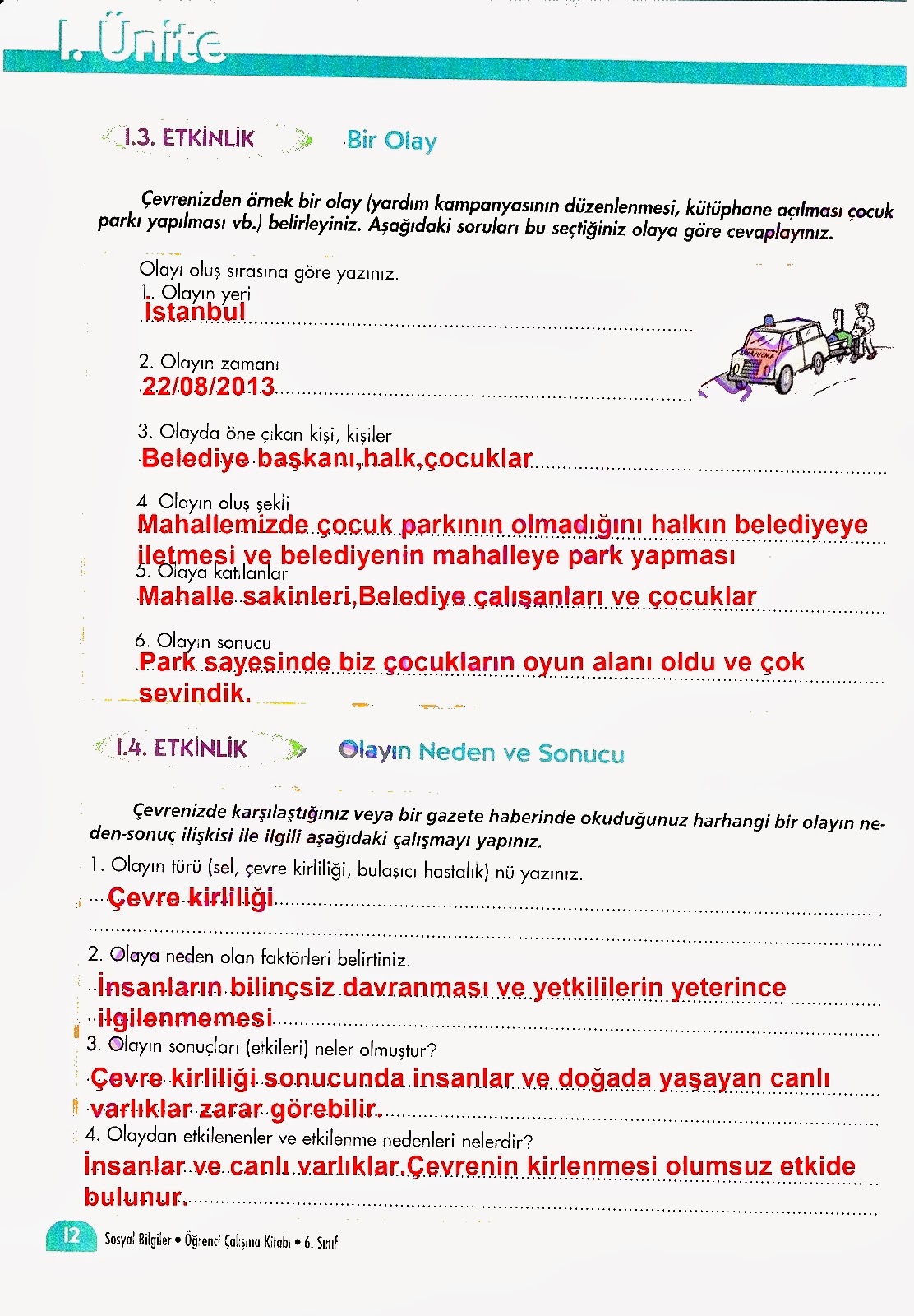 6. SINIF SOSYAL BİLGİLER DERSİ İM YAYINLARI ÖĞRENCİ ÇALIŞMA KİTABI