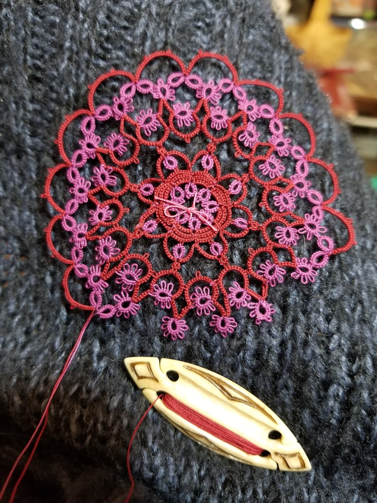 Carollyn's Tatting Blog Renulek 2020 spring doily