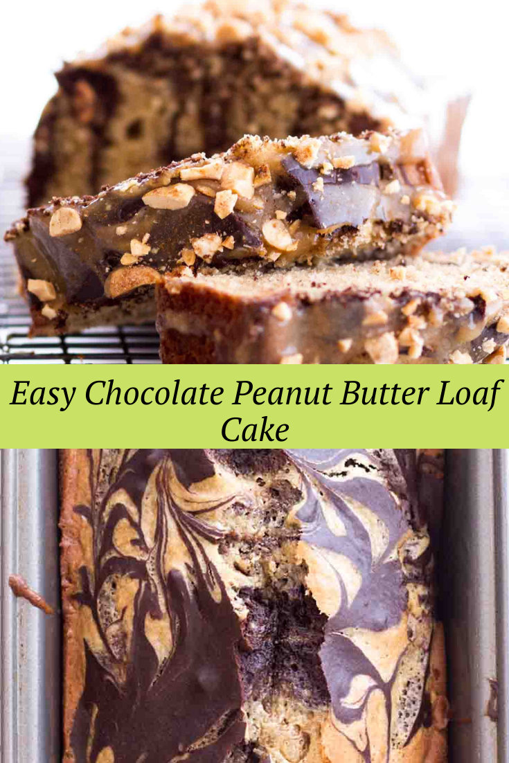 Easy Chocolate Peanut Butter Loaf Cake