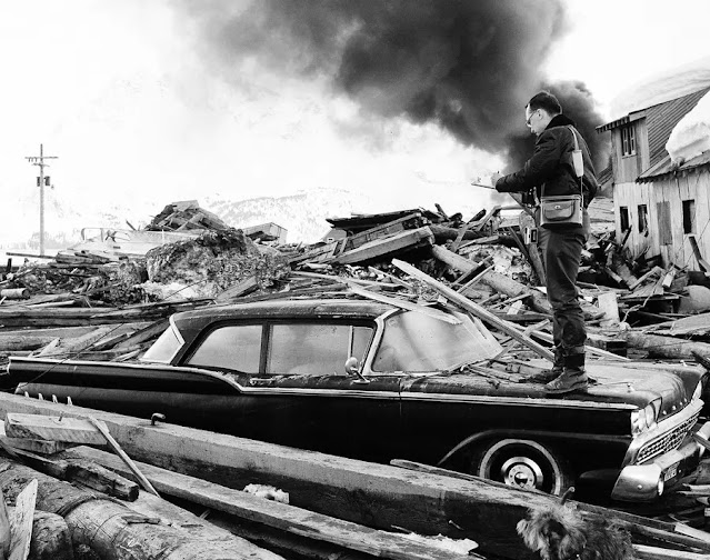 Mill Bay Road Good Friday Earthquake of 1964 in KodiaK, Alaska Mill Bay Road Good Friday Earthquake of 1964 in KodiaK, Alaska
