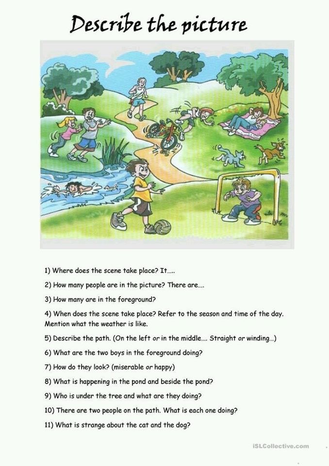 Download Describe The Picture Worksheets In PDF Download Describe The Picture Worksheets In PDF