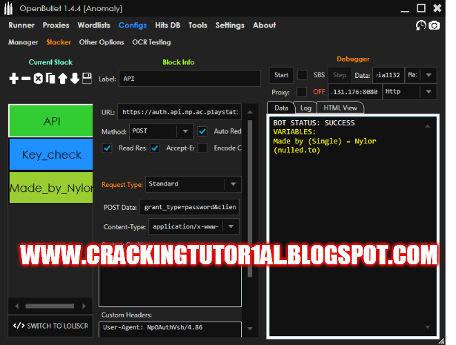 PSN Config BY NyloR HQ Config | 16 April 2020 | Cracking Forum HQ Combolist Cracking Tools ...