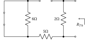 Turning off the sources to find Rth