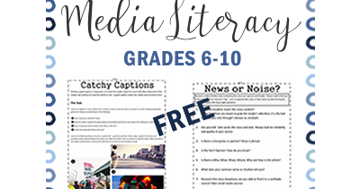 Teaching Ideas for Media Literacy | Classroom Timesavers by Worksheet Place