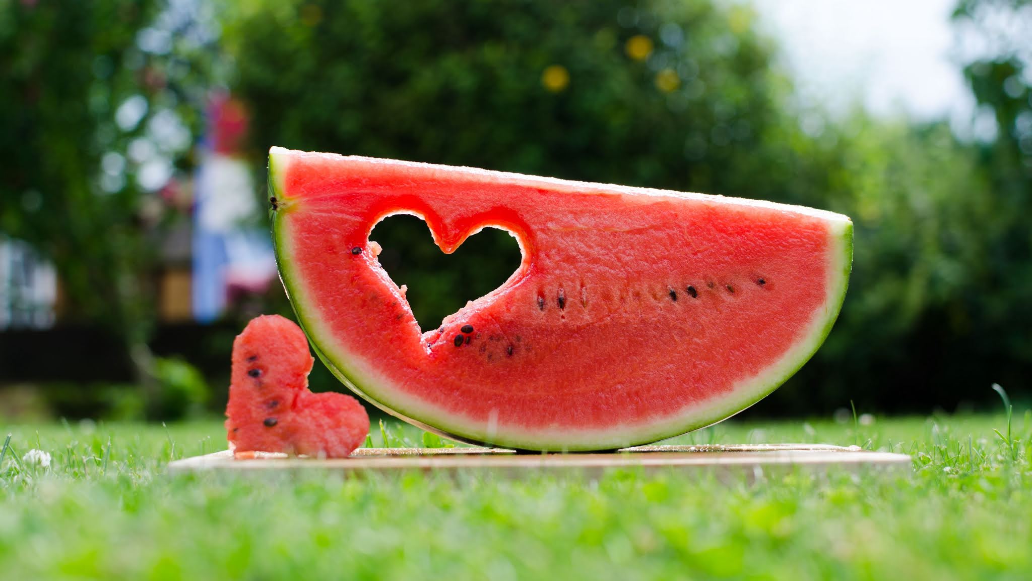 Watermelon, Fruit, Love, Heart