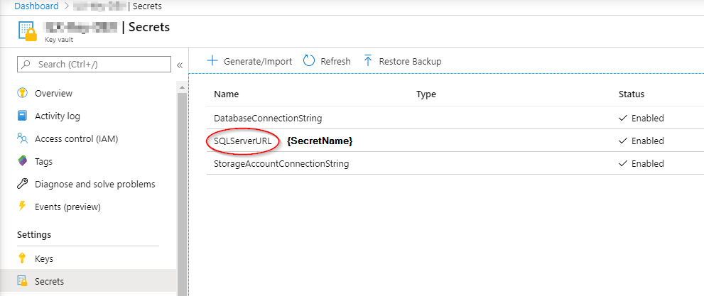 Microsoft BI Tools: Azure Data Factory - Use Key Vault Secret in pipeline