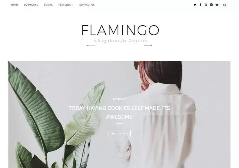 Flamingo Blogger Template | Free Blogger Template 2021